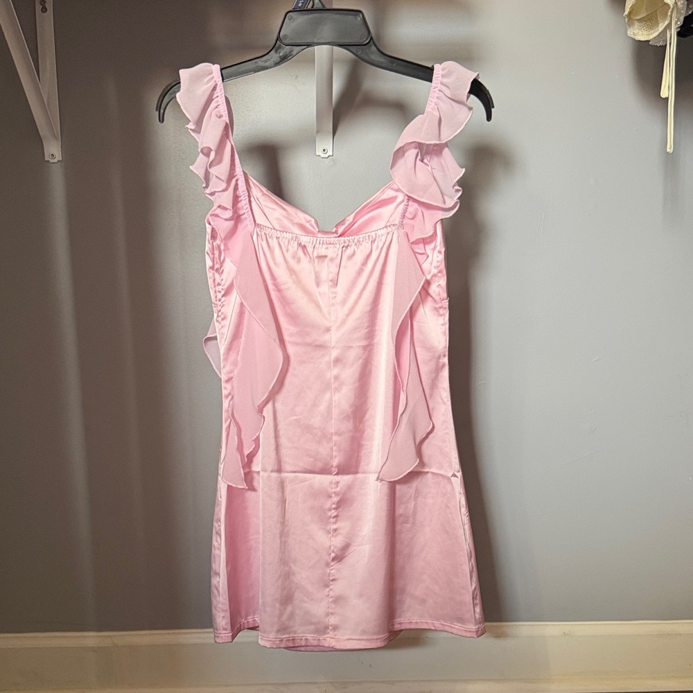 Pink Ruffle Dress - Picture 2 of 2